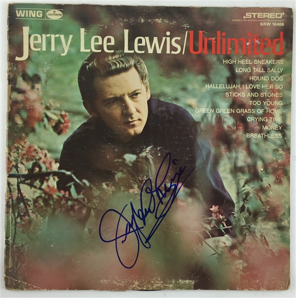 Jerry Lee Lewis Signed "Unlimited" Album (PSA/JSA Guaranteed)