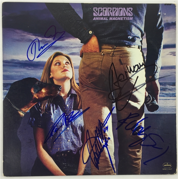 Scorpions Group Signed "Animal Magnetism" Album (PSA/JSA Guaranteed)