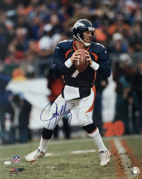 John Elway Signed 16" x 20" Photograph (PSA/JSA Guaranteed)