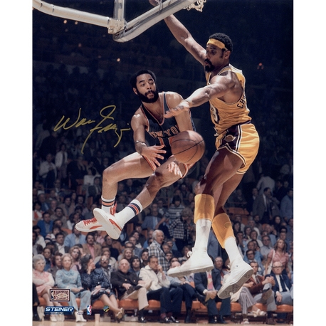 Walt Frazier Signed 16" x 20" Photograph Versus Wilt Chamberlain! (Steiner Sports)