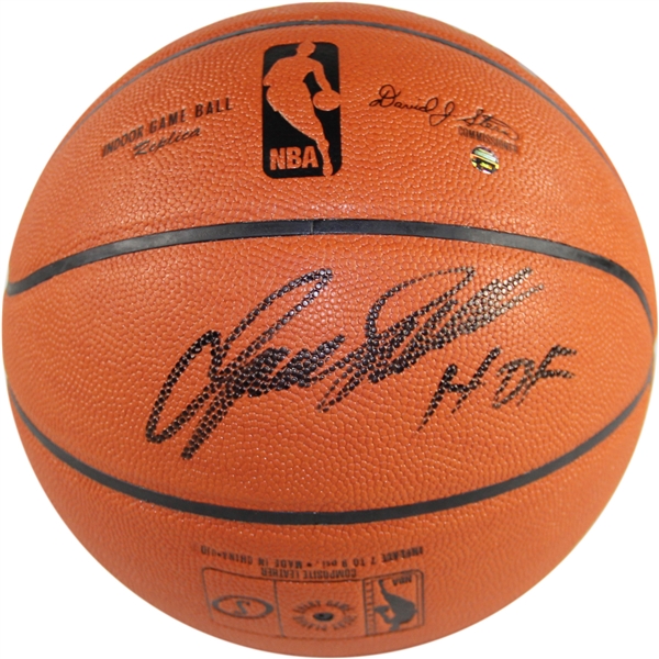 Dominique Wilkins Signed I/O Basketball w/ HOF Inscription (Steiner Sports)