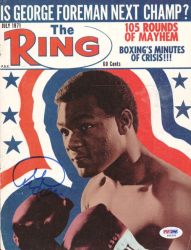 George Foreman Signed "The Ring" Magazine Cover (PSA/DNA)