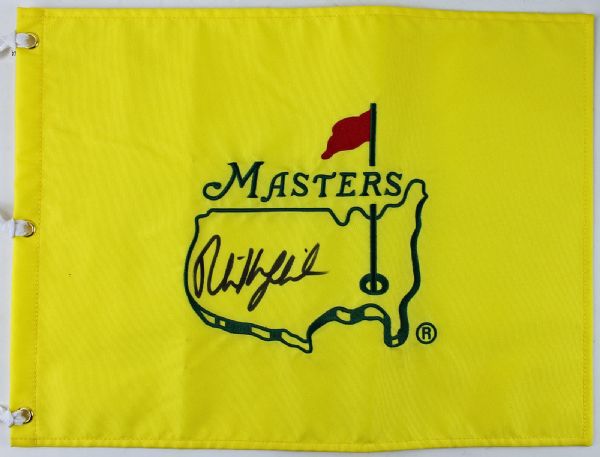 Phil Mickelson Signed Masters Pin Flag (PSA/DNA)