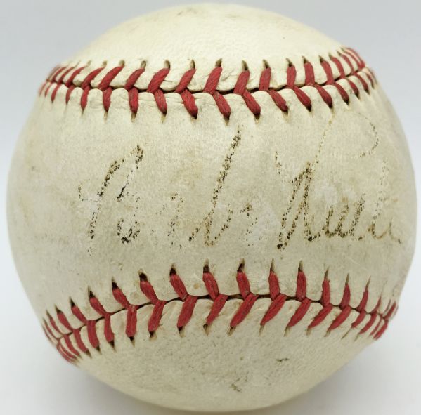 Babe Ruth & Lou Gehrig Dual Signed OAL Baseball c. 1934 (PSA/DNA)