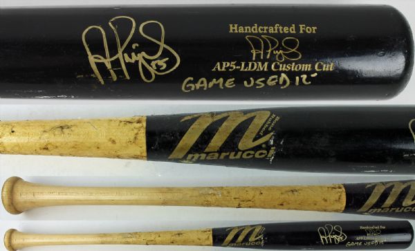  2012 Albert Pujols Game Used & Signed Marucci AP-5 Personal Model Baseball Bat - PSA/DNA Graded Game Used Perfect 10! (PSA/DNA, JSA & MLB)