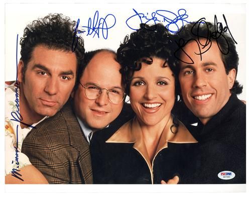 Seinfeld Rare Cast Signed 11" x 14" Color Photograph (PSA/DNA)