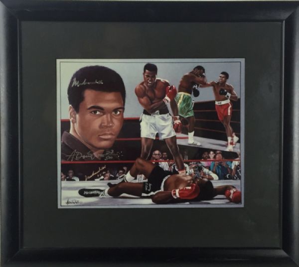 Muhammad Ali Signed & Framed 8" x 10" Artist Proof (JSA)