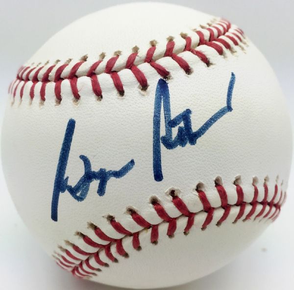 The Boss: George Steinbrenner Signed OML Baseball PSA/DNA Graded 8.5!