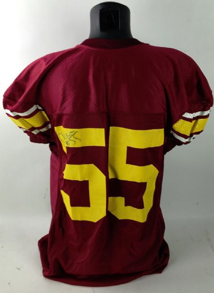 Junior Seau Signed Game-Issued USC Trojans Home Jersey (JSA)