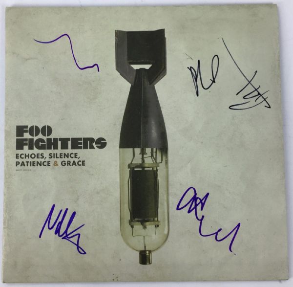Foo Fighters Group Signed "Echoes, Silence, Patience & Grace" Album w/ 5 Signatures! (JSA)