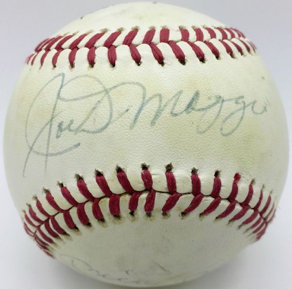 MLB Legends Multi-Signed OAL Baseball w/ DiMaggio, Mantle, Aaron, Mays & Snider! (PSA/DNA)