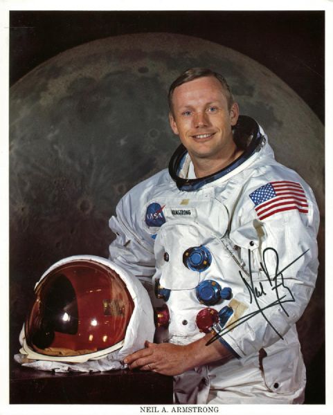 Apollo 11: Neil Armstrong Superb Signed UNINSCRIBED 8" x 10" NASA Photograph (PSA/JSA Guaranteed)