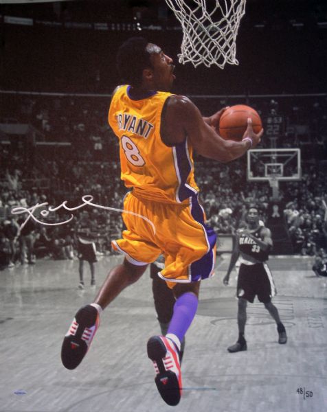 Kobe Bryant Signed "Slam" Limited Edition 26" x 32" Canvas Print (UDA)