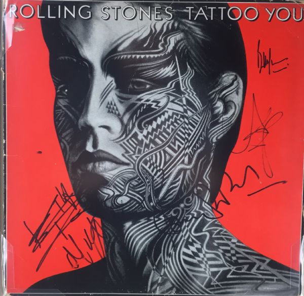 The Rolling Stones Group Signed "Tattoo You" LP in Custom Framed Display (5 Sigs)(PSA/DNA & Epperson/REAL)