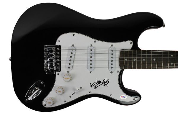 Rolling Stones: Keith Richards Superb Signed Fender Squier Strat Guitar - PSA/DNA Graded GEM MINT 10!