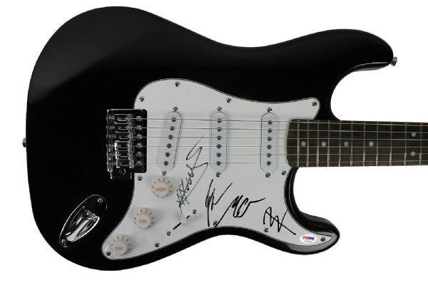 Pretty Reckless Group Signed Fender Squier Strat Guitar (PSA/DNA)