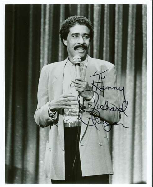 Richard Pryor Signed 8" x 10" On-Stage Photograph (PSA/JSA Guaranteed)