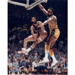 Walt Frazier Signed 16 x 20 Photograph Versus Wilt Chamberlain! (Steiner Sports)