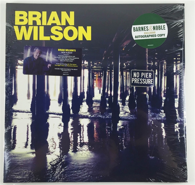 Beach Boys: Brian Wilson Signed "No Pier Pressure" Record Album (PSA/JSA Guaranteed)