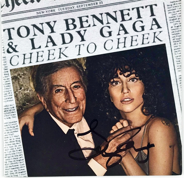 Lady Gaga Signed "Cheek to Cheek" CD Booklet (PSA/JSA Guaranteed)