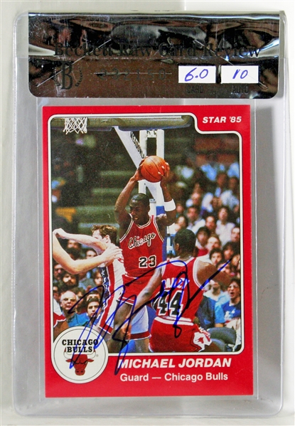 Michael Jordan ULTRA RARE Signed 1985 Star Rookie Card #101 - BGS Signature Graded Perfect 10 (UDA)