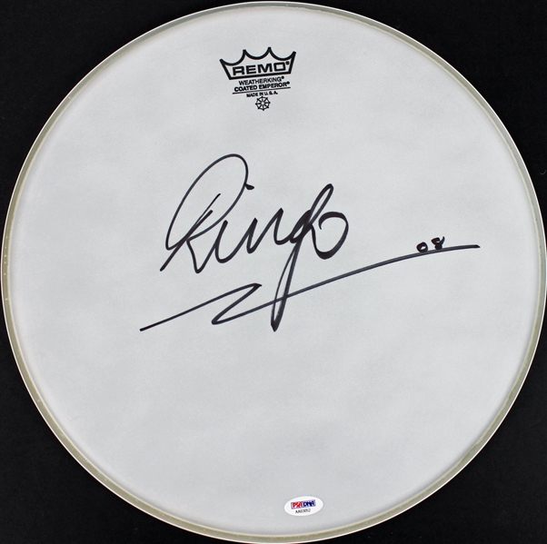 The Beatles: Ringo Starr Signed Remo Drumhead (PSA/DNA)