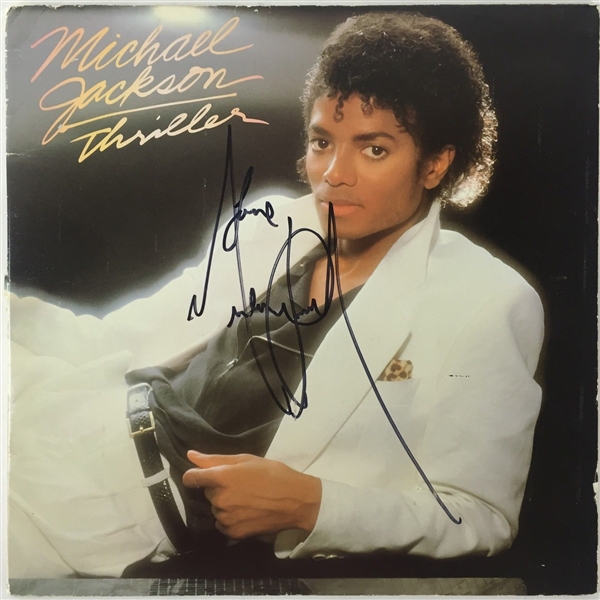 Michael Jackson Superb Signed "Thriller" Album with "Love" Inscription (PSA/DNA)