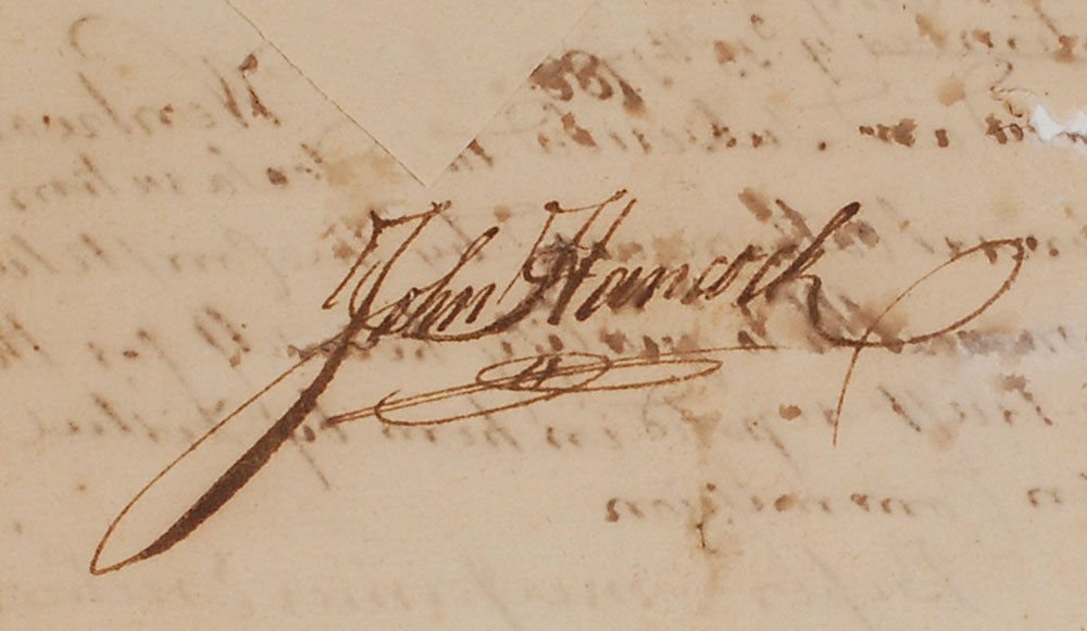 Lot Detail - John Hancock Superbly Signed 1788 Military Appointment w ...