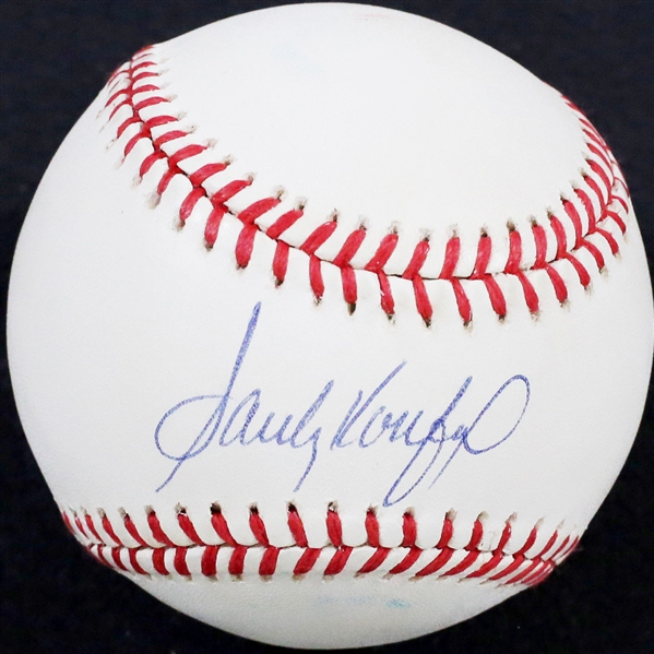 Sandy Koufax Near-Mint Signed ONL Baseball (JSA)