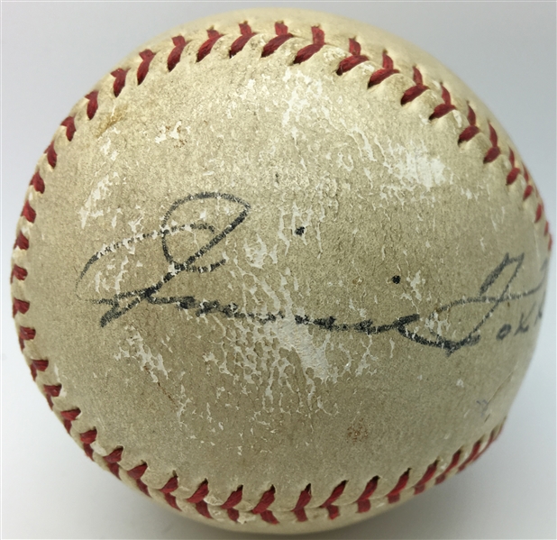 First 500 Home Run Hitters: Babe Ruth & Jimmie Foxx Rare Dual Signed ONL Baseball (JSA)