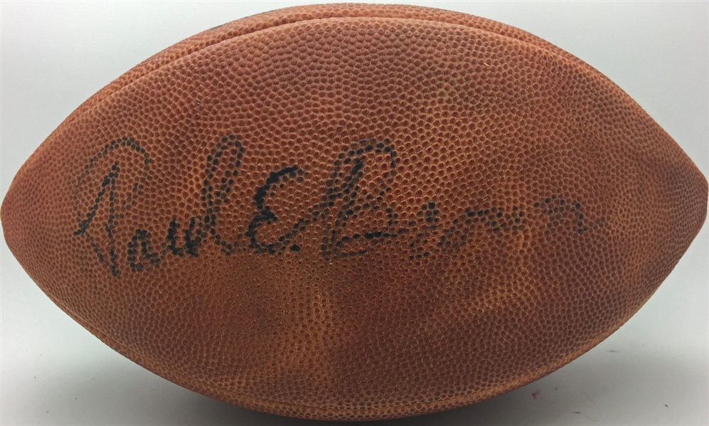 Paul Brown ULTRA-RARE Single Signed Official NFL Football (PSA/DNA)