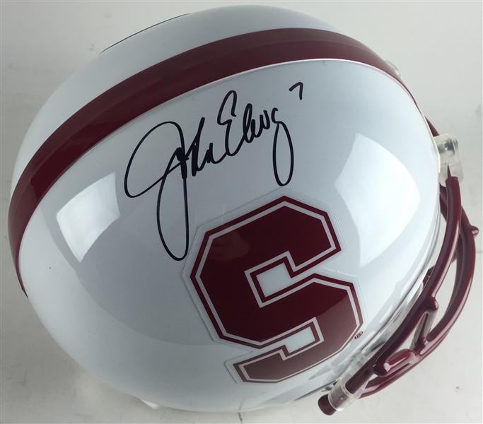 John Elway Signed Stanford Full Size Helmet (Steiner Sports)