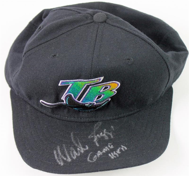 Wade Boggs Game Worn & Signed Tampa Bay Devil Rays Hat (PSA/DNA)