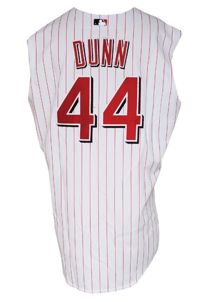 2005 Adam Dunn Game Used Cincinatti Reds Jersey (Grey Flannel)