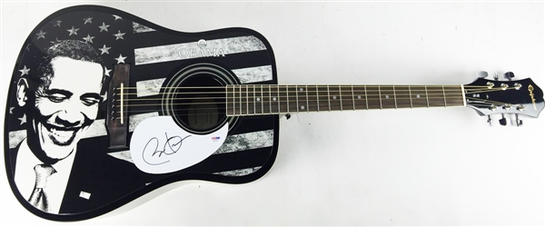 President Barack Obama Unique Signed Custom "Obama" Acoustic Guitar (PSA/DNA)