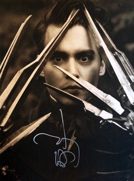 Johnny Depp Signed 11" x 14" B&W Herb Ritts Book Page Photograph (PSA/JSA Guaranteed)