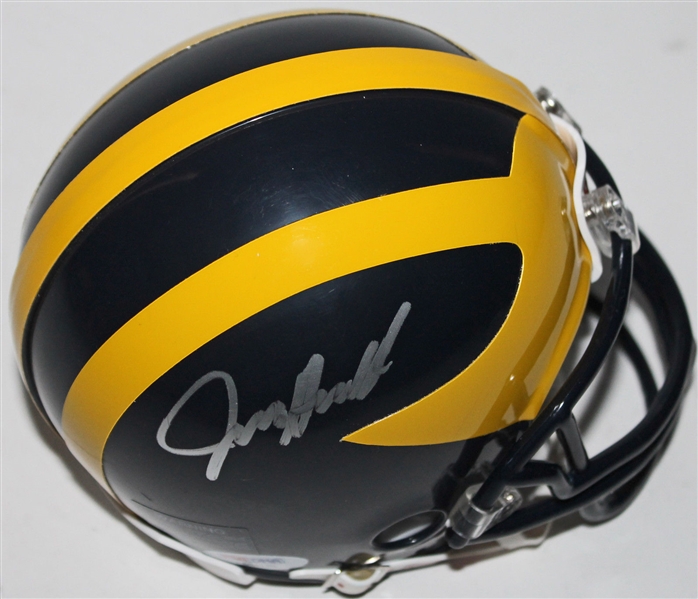 Jim Harbaugh Signed Michigan Mini Helmet (PSA/DNA)