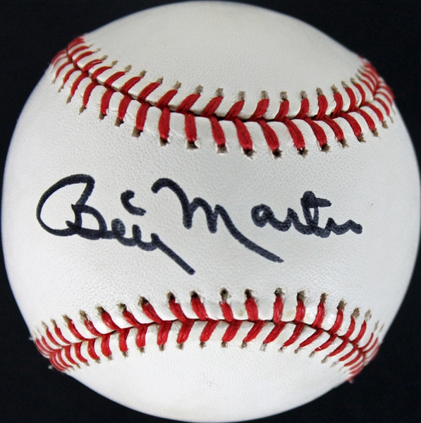 Billy Martin Single Signed OAL Baseball (JSA)