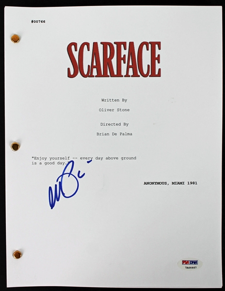 Lot Detail - Al Pacino Signed Scarface Script (PSA/DNA)