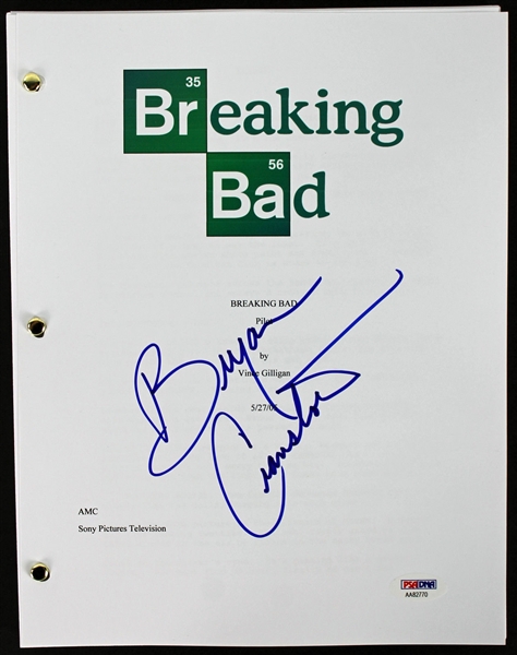 Bryan Cranston Signed "Breaking Bad" Script (PSA/DNA)