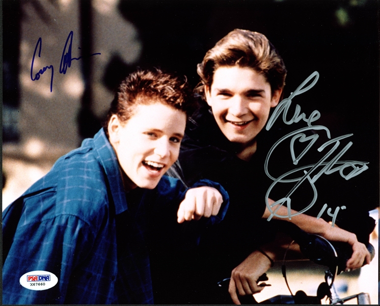 Corey Haim & Corey Feldman Dual-Signed 8" x 10" Photo (PSA/DNA)