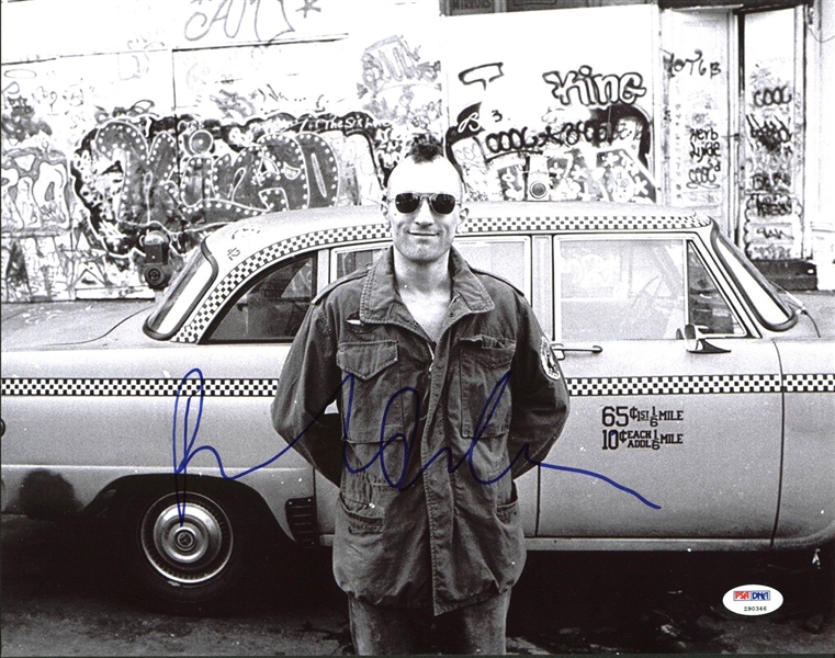 Robert DeNiro "Taxi Driver" Signed 11" x 14" Photo (PSA/DNA)