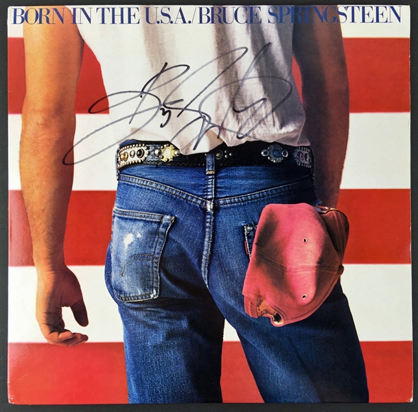 Bruce Springsteen In-Person Signed "Born in The USA" Record Album (PSA/JSA Guaranteed)