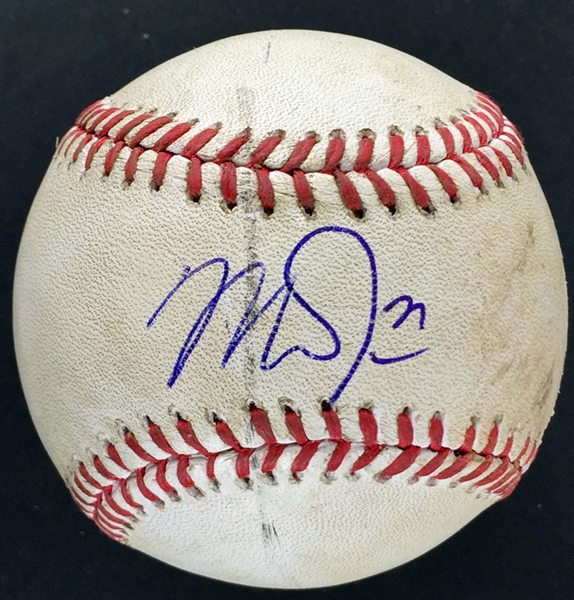 Mike Trout Game Used Baseball (PSA/DNA & MLB Authentication)