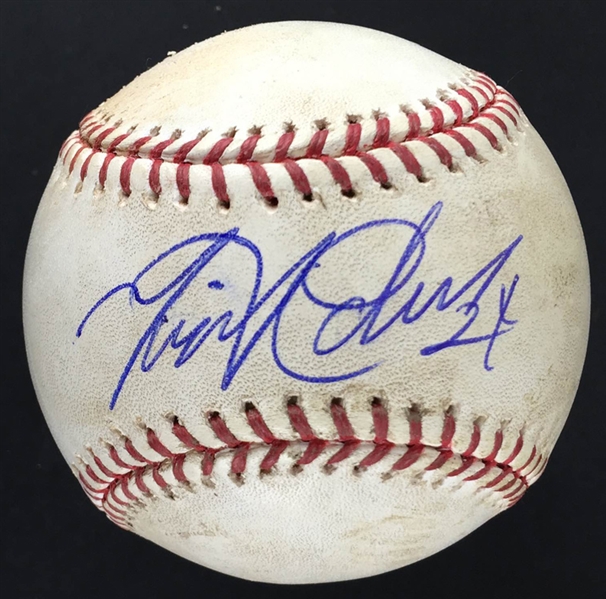 Miguel Cabrera Signed 2015 OML Game Used Baseball - 9/17/2013- Used during Cabreras At-Bat! (MLB Holo, PSA/JSA Guaranteed)