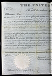 John Quincy Adams Signed Presidential Land Grant Document c. 1826 (PSA/DNA)
