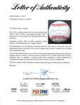 Perfect Game Pitchers Signed OAL Baseball w/Koufax, Hunter, etc. (7 Sigs)! (PSA/DNA)