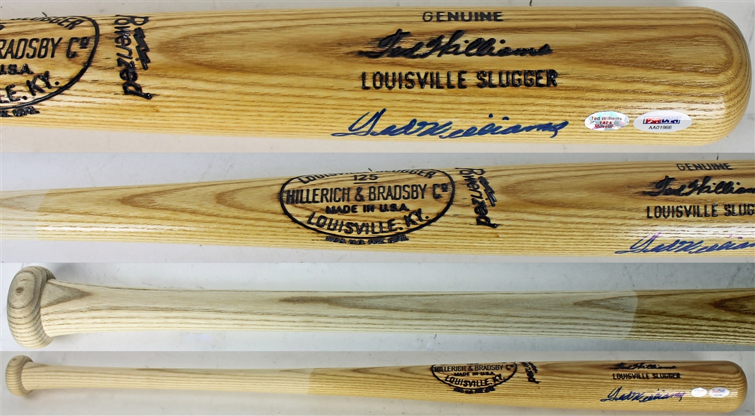 Ted Williams Signed Hillerich & Bradsby Personal Model Bat (PSA/DNA)