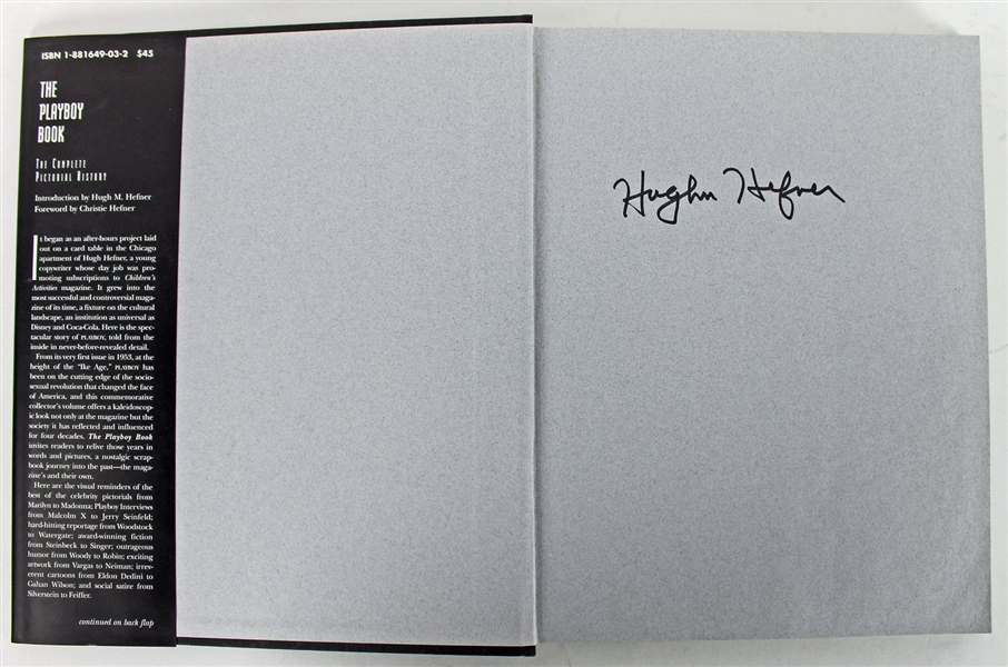 Hugh Hefner Signed "Playboy - Forty Years" Hardcover Book (PSA/DNA)