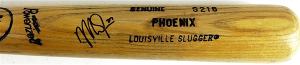 Mike Trout Pre-Rookie Signed Phoenix League S218 Used Baseball Bat (JSA)